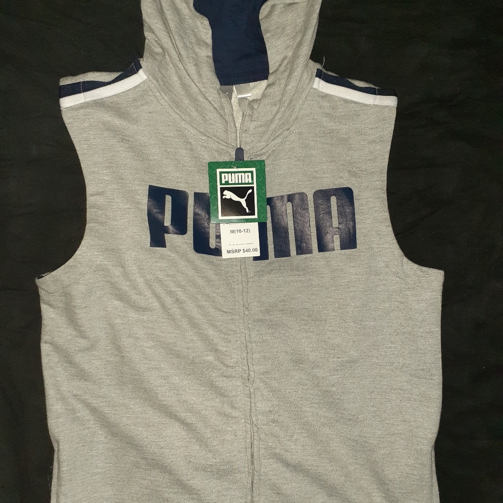 PUMA hooded sweatshirt vest